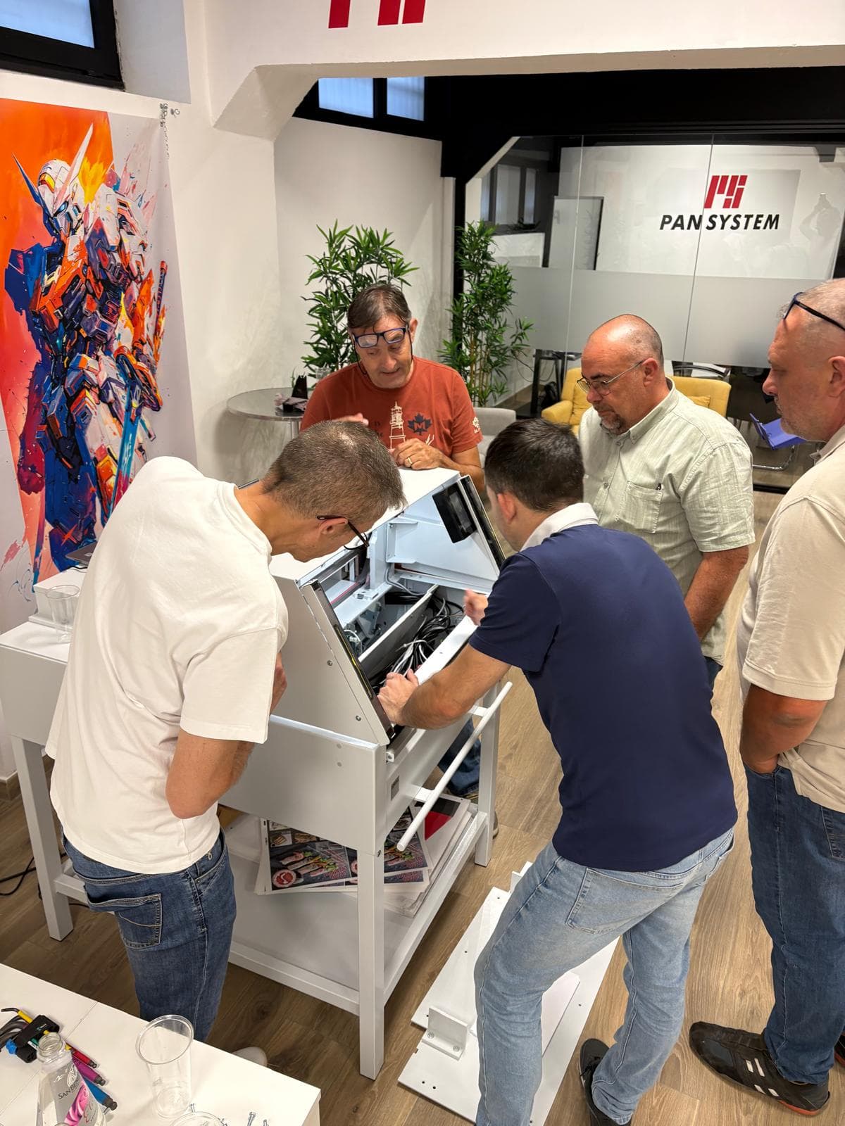 Verifica tecnica sulla Intec ColorCut SC7100 Pro-T durante il corso