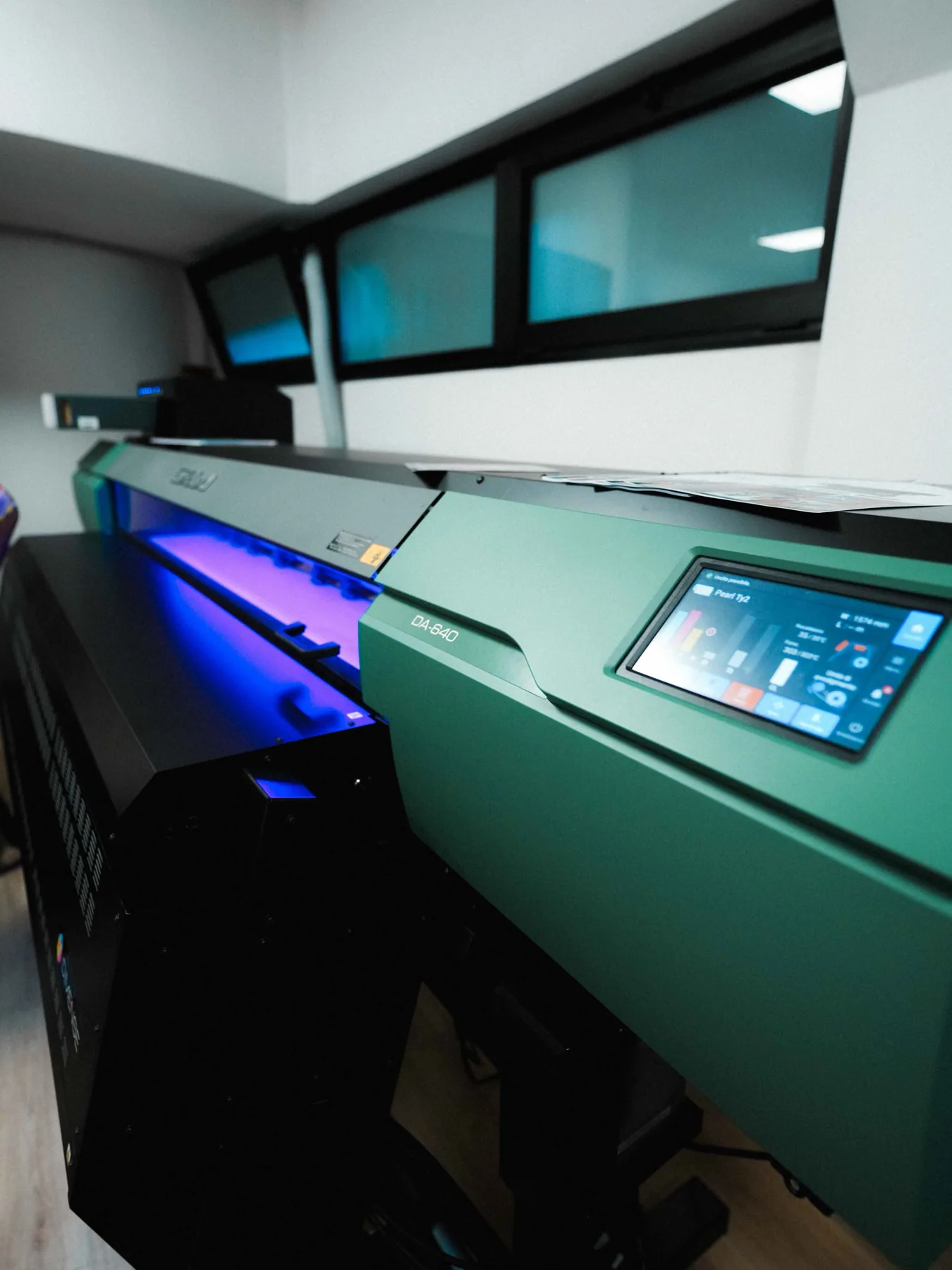 Vista del plotter Roland DG nell’area dimostrativa