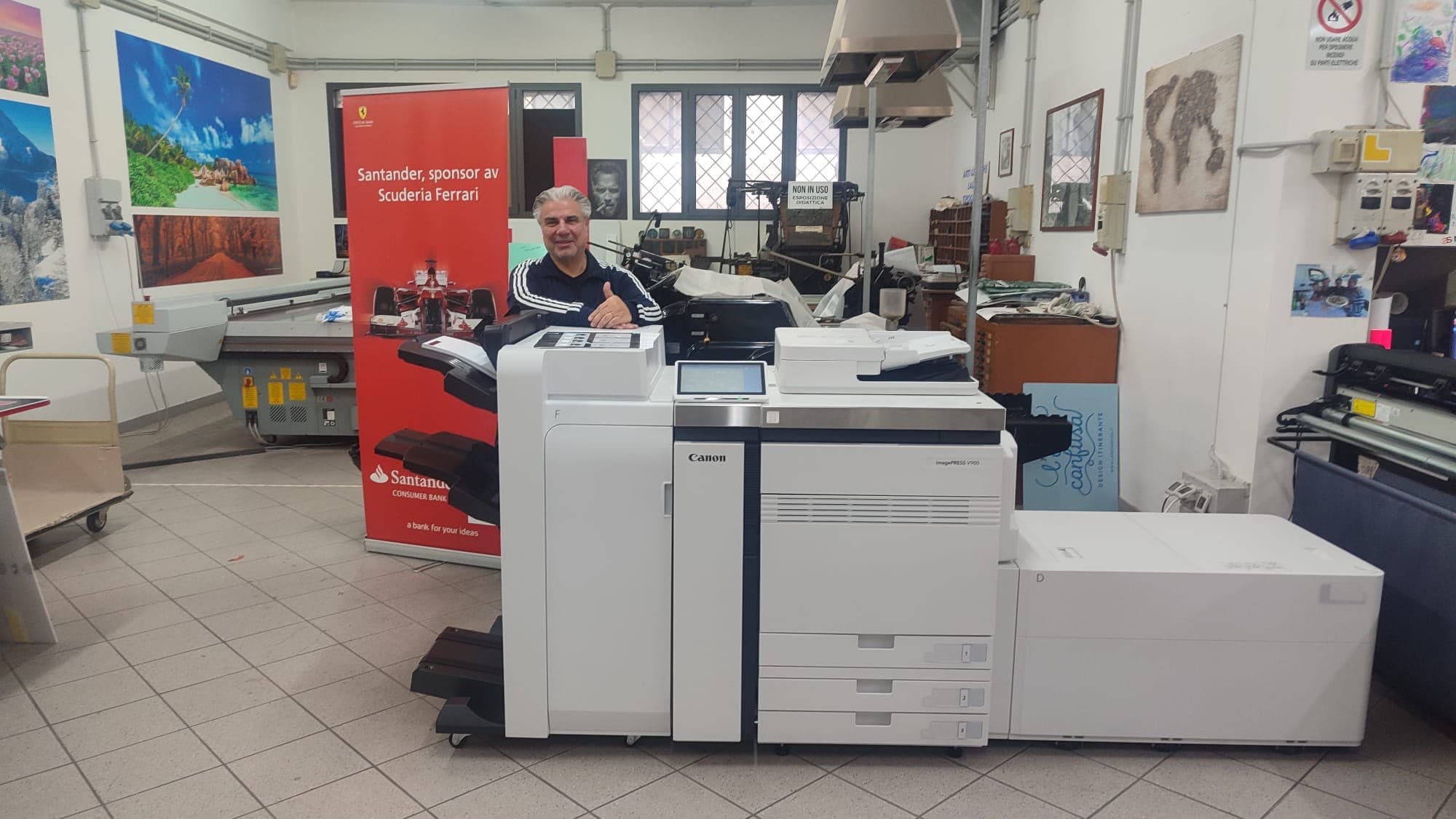 Canon imagePRESS V900 installata da Pan System presso Arti Grafiche Lauria