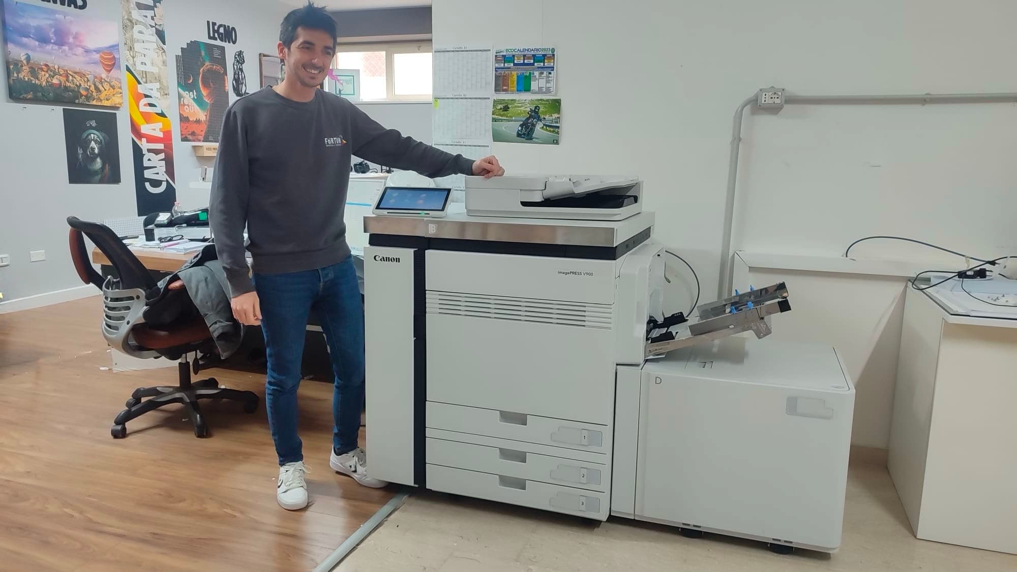 Canon imagePRESS V900 installata da Pan System presso Fortuna Grafica e Stampa