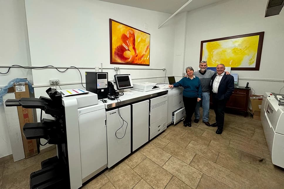Canon imagePRESS V1000 installata da Pan System presso La Legatoria Roma