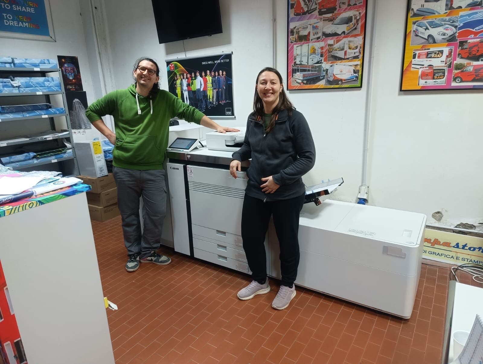 Canon imagePRESS V900 installata da Pan System presso Serigraf Grosseto