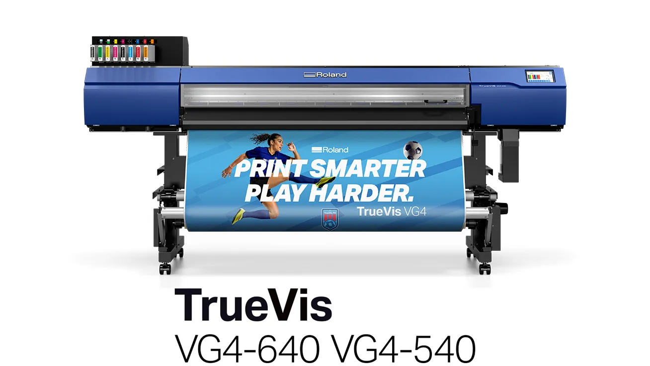 Stampante Roland DG TrueVIS VG4-640 e VG4-540 per stampa e taglio grande formato