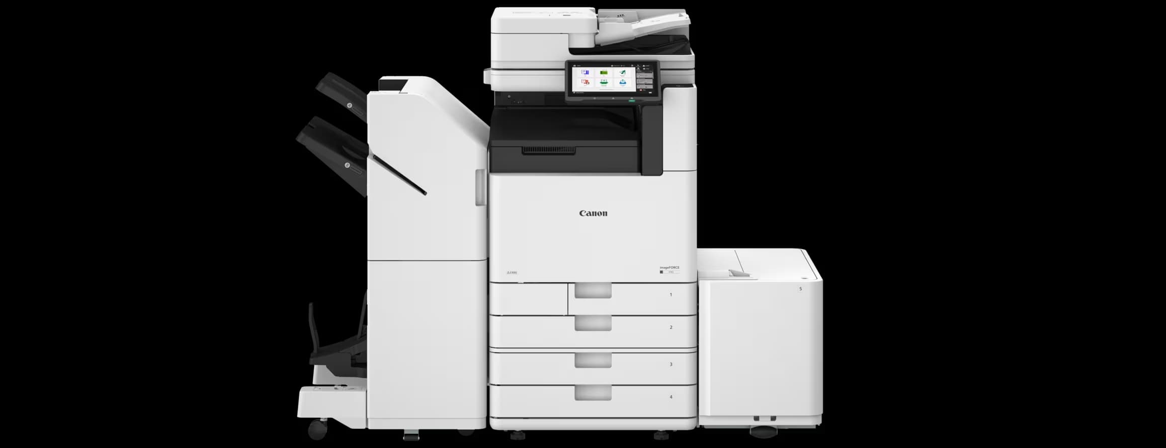 Dettaglio del finisher della Canon imageFORCE 4100 series