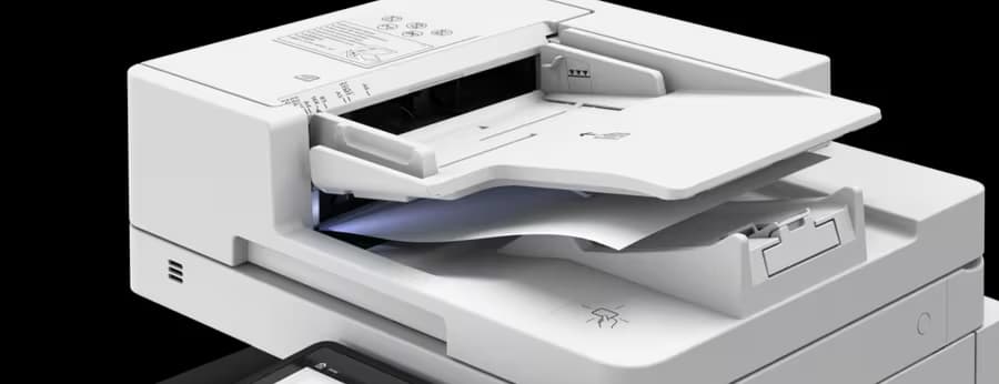 Dettaglio dell'alimentatore documenti della Canon imageFORCE C611 series