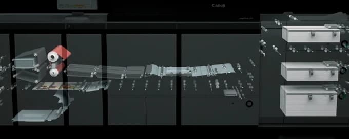 Schema interno del motore della Canon imagePRESS V1350