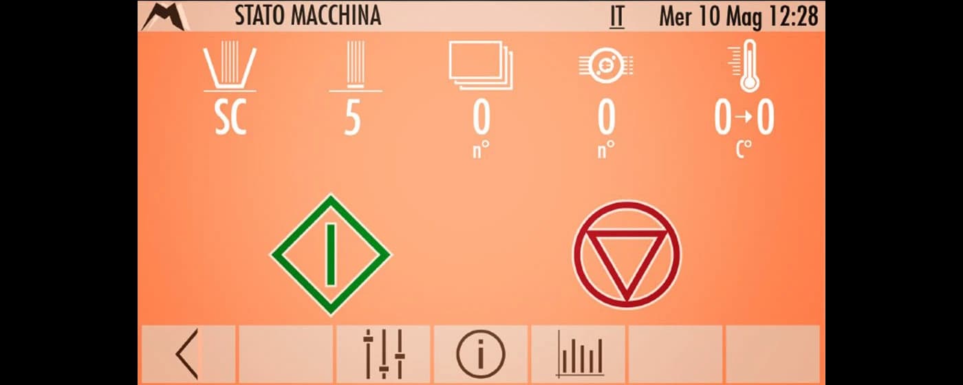 Display touch-screen della MAMO Ligo